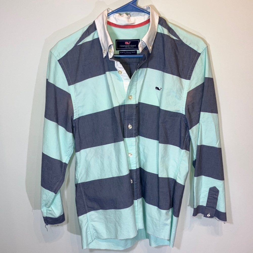 Vineyard Vines Slim Fit Whale Shirt Sz. S